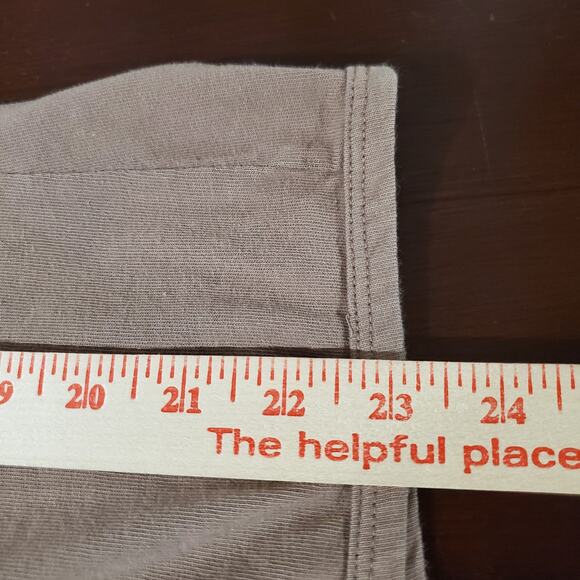 Fresh Produce Womens V-Neck Button 3/4 Sleeve Cardigan Size L Tan Cotton Neutral - Picture 10 of 10